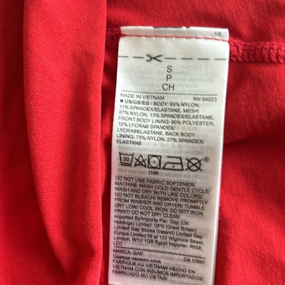 Gap-fit shorts and racer top very lightly used! - Picture 4 of 6